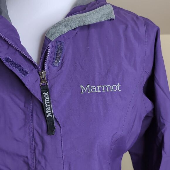 Marmot XS Purple Light Weight Hooded Jacket - Picture 2 of 14